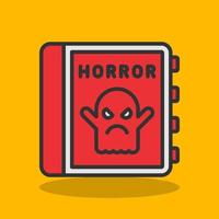 diseño de icono de vector de terror