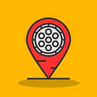 Cinema Location Vector Icon Design