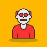 Old Man Vector Icon Design