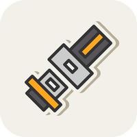 Safety Belt Vector Icon Design