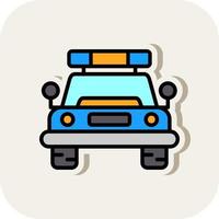 Police Car Vector Icon Design