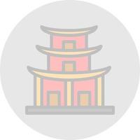 Temple Vector Icon Design