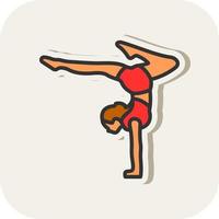 Acrobatic Vector Icon Design