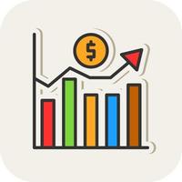 Market Fluctuation Vector Icon Design