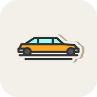 Limousine Vector Icon Design