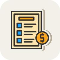 Invoice Vector Icon Design