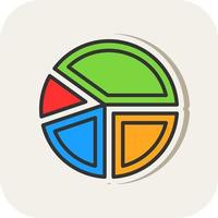 Pie Graph Vector Icon Design