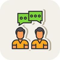 Conversation Vector Icon Design