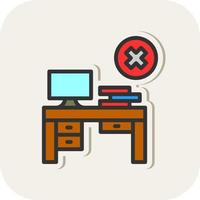 No Work Vector Icon Design