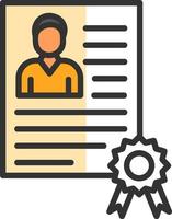 Employee Qualification Vector Icon Design