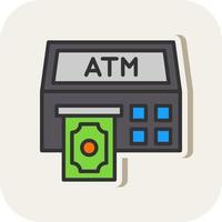 Atm Machine Vector Icon Design