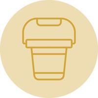 Pail Vector Icon Design