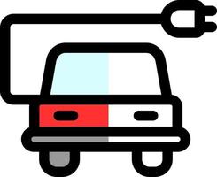 diseño de icono de vector de coche eléctrico