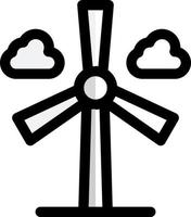 Wind Turbine Vector Icon Design