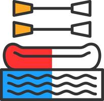 Rafting Vector Icon Design