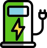 Charging Station Vector Icon Design