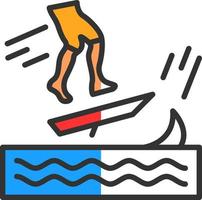 Skimboarding Vector Icon Design