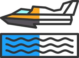 Hydroplane Racing Vector Icon Design