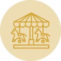 Merry Go Round Vector Icon Design