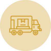 Cargo Truck Vector Icon Design