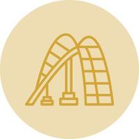 Roller Coaster Vector Icon Design