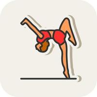 Gymnast Vector Icon Design