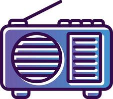 diseño de icono de vector de radio