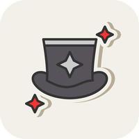 Magician Hat Vector Icon Design