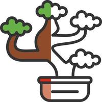 Bonsai Vector Icon Design