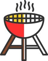 diseño de icono de vector de parrilla