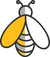 diseño de icono de vector de abeja