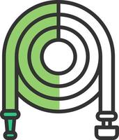 Garden Hose Vector Icon Design