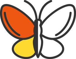 diseño de icono de vector de mariposa