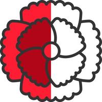 Carnation Vector Icon Design