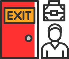 Exit Interview Vector Icon Design