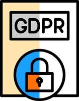 Gdpr Policy Vector Icon Design
