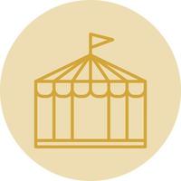 Circus Tent Vector Icon Design