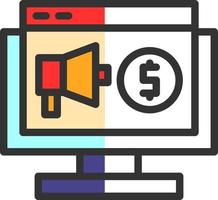 Paid Traffic Vector Icon Design