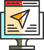 Landing Page Vector Icon Design
