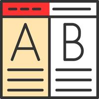 Ab Testing Vector Icon Design