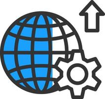 Global Progress Vector Icon Design