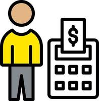 Accountant Vector Icon Design