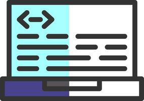 Header Code Vector Icon Design