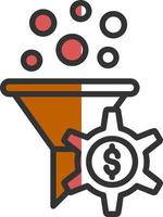 diseño de icono de vector de optimización de tasa de conversión