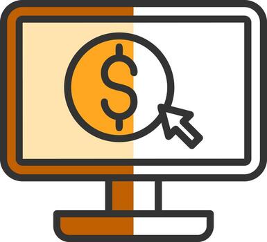 Cost Per Click Vector Icon Design