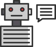 Chatbot Vector Icon Design