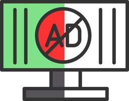 Ad Blocker Vector Icon Design