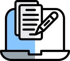 Copywriter Vector Icon Design