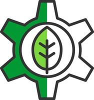 diseño de icono de vector de integración ecológica