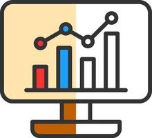 Analytics Vector Icon Design